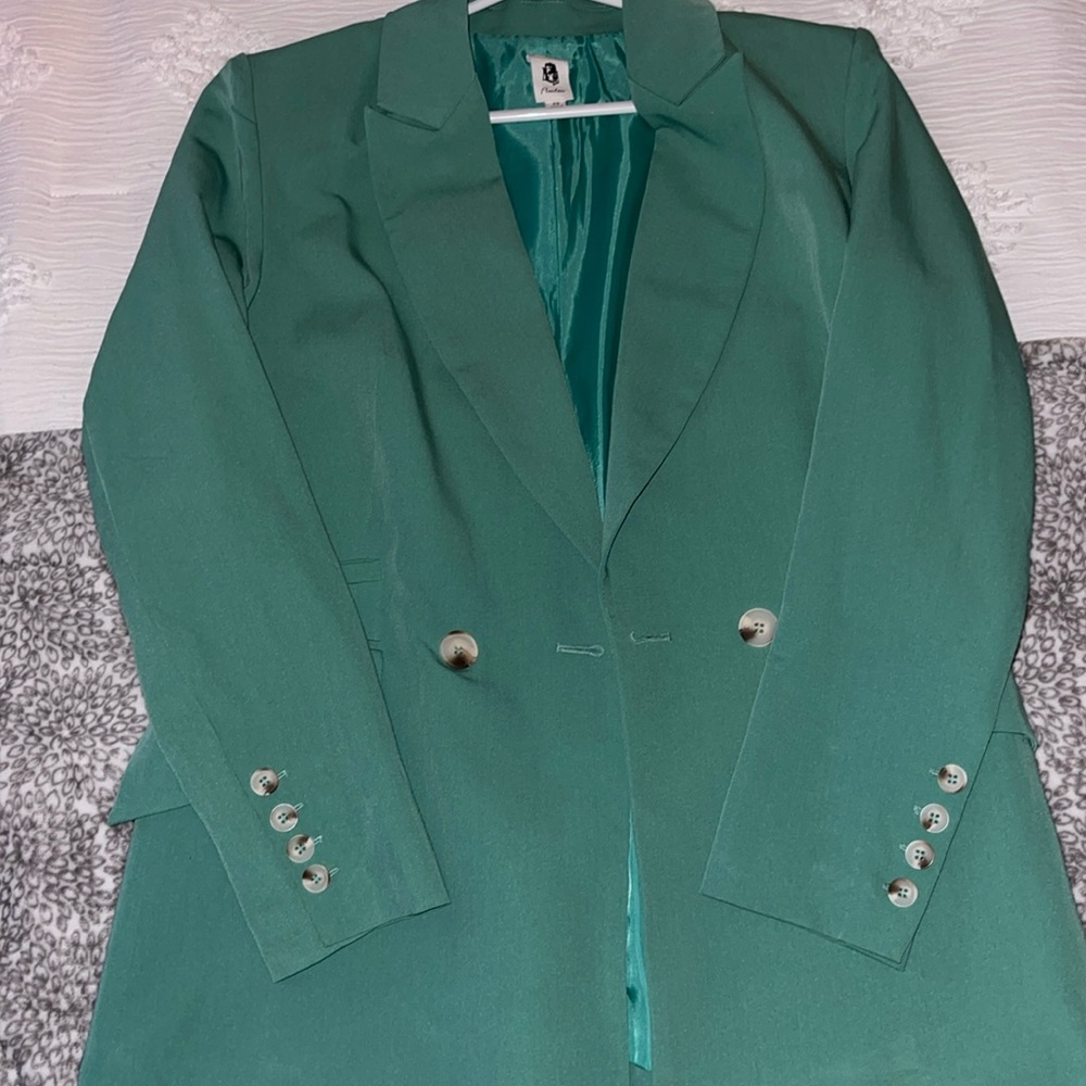 Green blazer